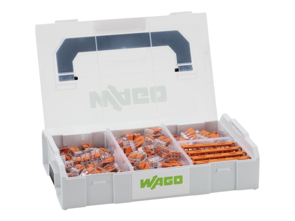 Wago Jakotukki L-Boxx Mini 221 + kiskon pidike - 225 Jakotukki + 4 kiskon pidike
