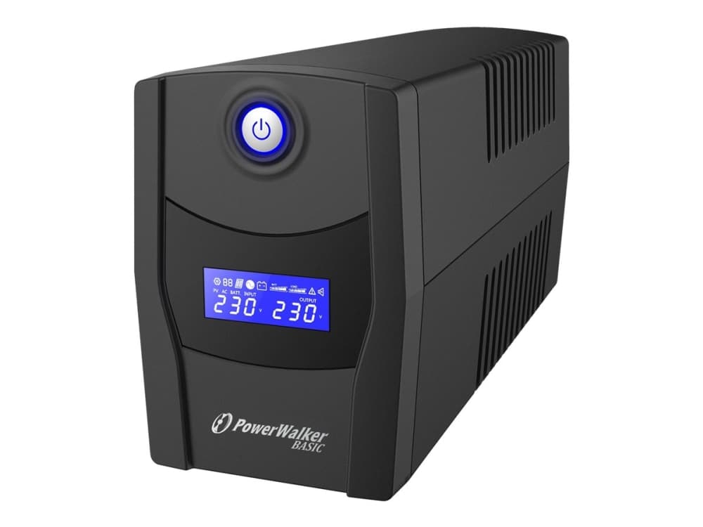 PowerWalker Basic VI 600 STL - UPS - AC 162 - 290 V - 360 Watt - 600 VA - 7 At - USB - lähtöliitännät: 2 kappaletta
