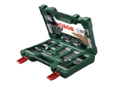 Bosch V-Line - Ruuvinväännin, porakone ja hylsysarja - 91 kpl