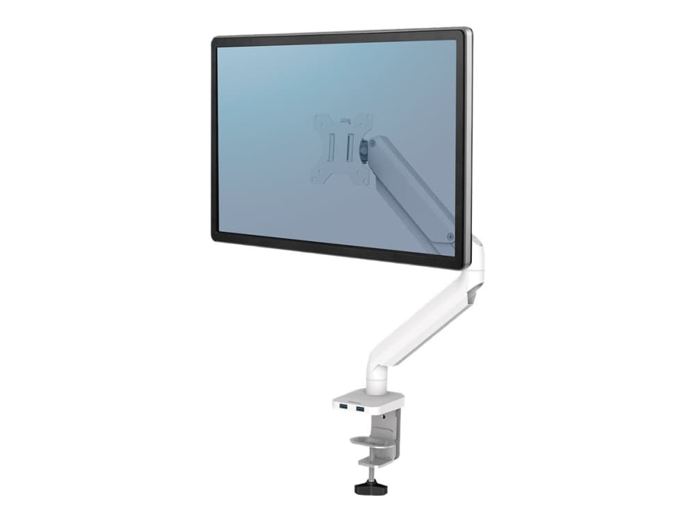 Fellowes Platinum Series 8056201, Clamp/Grommet, 8 kg, 81,3 cm (32), 100 x 100 mm, Korkeudensäätö, Valkoinen