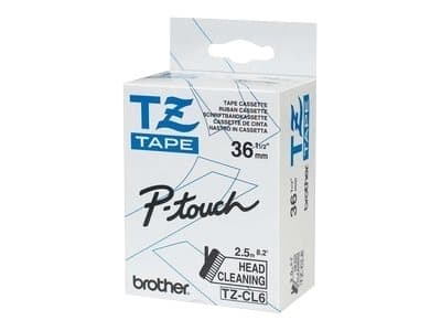Brother TZe-CL6, Tulostuspään puhdistusteippi, Brother, Lämpösiirto, Musta, 3,6 cm, P-touch 9200pc/9300pc/9500pc/9700pc/9800pc