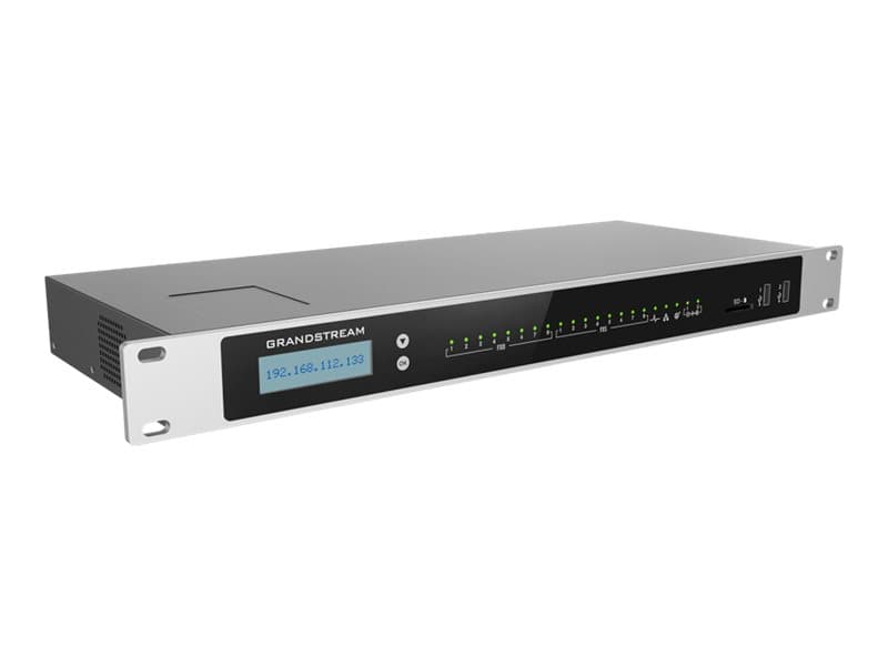Grandstream Networks UCM6308A, IP Centrex (isännöity/virtuaalinen IP), 2000 käyttäjä (t), Gigabitti Ethernet, 100 - 240 V, 50 - 60 Hz, 12 V