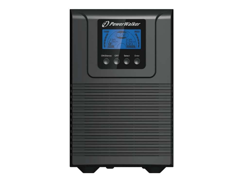 PowerWalker VFI 1000 TGB - UPS - AC 176 - 300 V - 900 Watt - 1000 VA 9 At - RS-232, USB - lähtöliitännät: 4 kappaletta