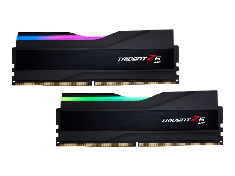 G.Skill DIMM 64 GB DDR5-6000 (2x 32 GB) dual kit, RAM (musta, F5-6000J3636F32GX2-T, Trident Z5 RGB, XMP)