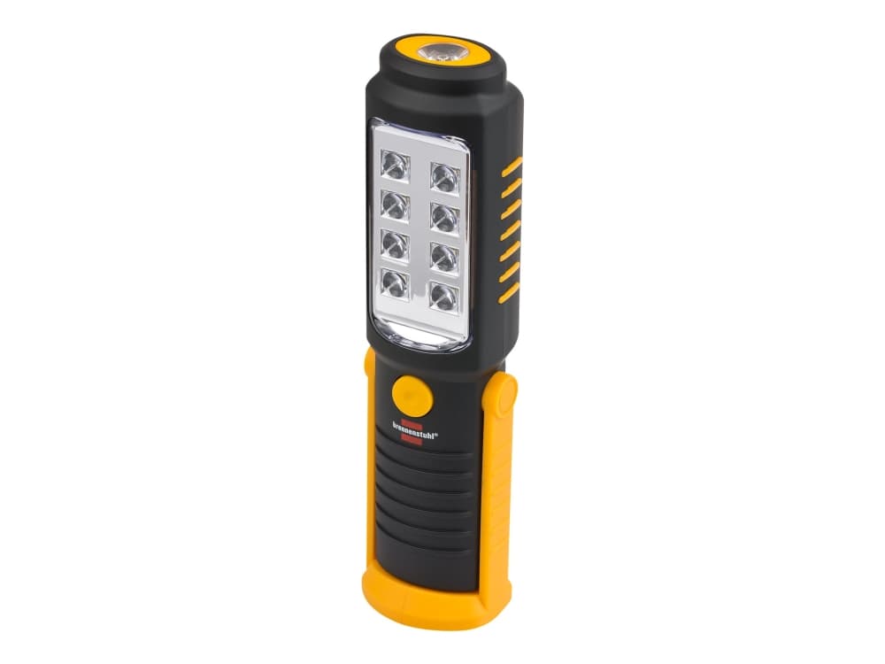 Brennenstuhl 1175410010, Käsikokoinen taskulamppu, Musta, Keltainen, IP20, -10 - 40 °C, LED, 8 lamppua