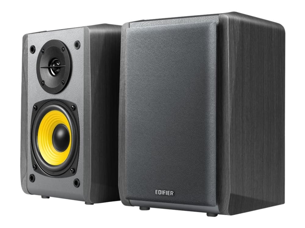 Edifier R1010BT - Kaiuttimet - kirjahylly - langaton - Bluetooth - 24 Watt (Yhteensä) - 2-tie - musta