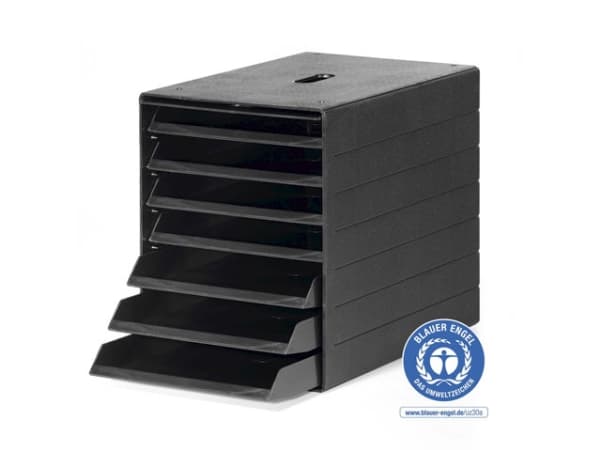 Laatikosto IDEALBOX PLUS 7, tummanharmaa, 7 laatikkoa