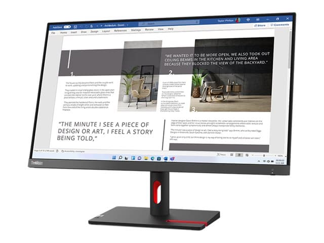 Lenovo ThinkVision S27i-30, 68,6 cm (27), 1920 x 1080 pikseliä, Full HD, LED, 6 ms, Harmaa