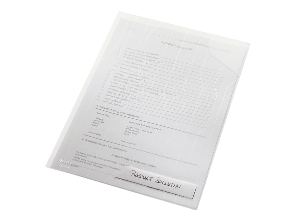 Esselte Leitz 47260003 - A4 - Polypropeeni (PP) - Läpinäkyvä - Muotokuva - 40 arkkia - Arkki ( 4726-00-03 )