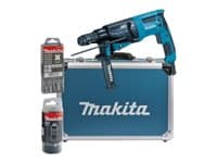 Makita HR2631FT13, SDS Plus, Musta, Vihreä, Harjamoottori, 1200 RPM, 4600 RPM, AC