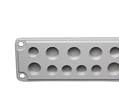 Gevindflange størrelse 2 4XM20+2XM50 polycarbonat komplet