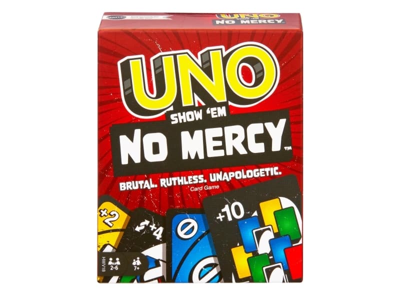 Games UNO Show ""em No Mercy, Korttipeli, Eroon korteista -peli, 7 vuosi/vuosia, Perhepeli