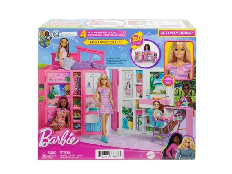 Barbie Getaway House -nukke ja leikkisetti