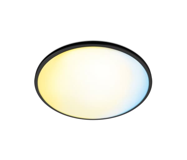WiZ Ceiling Light SuperSlim Black - Smart LED Lighting - Warm to Cool White Light - Integrated LED - 14W - Wi-Fi