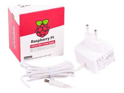 Raspberry Pi 5 tarvikkeet 27W USBC virtalähde musta
