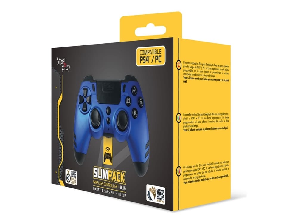 Steelplay JVAMUL00153, Pad-ohjain, PC, PlayStation 4, Playstation 3, D-pad, Ohjauspainikkeet, Valikkopainike, Asetukset-painike, Turbopainike, Analoginen/Digitaalinen, Langaton, RF