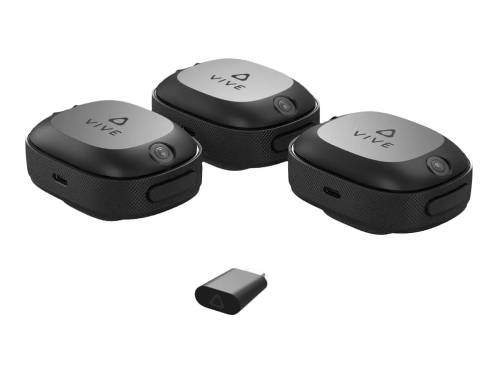 HTC VIVE Ultimate Tracker 3+1 Kit, Seuraaja, Päähän kiinnitettävä näyttö, musta, HTC, Sininen, Puristimen kiinnitys