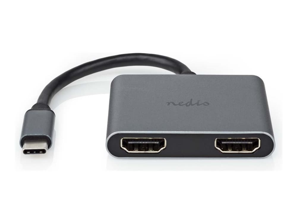 Nedis CCGB64670BK01, 3840 x 2160 pikseliä, 3840 x 2160, 1080p, Musta, Alumiini, Polyvinyylikloridi (PVC), Round cable