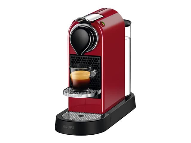 Krups Nespresso CitiZ XN741510 - Kahvinkeitin - 19 bar - Kirsikanpunainen