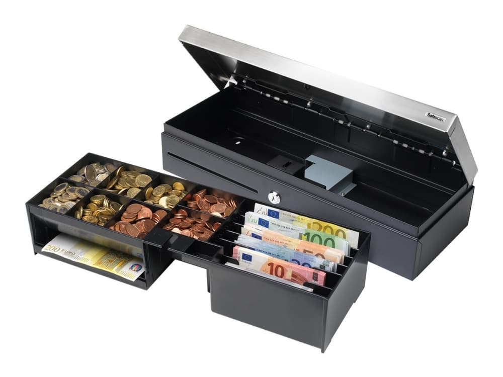 Safescan SD-4617, Polyvinyylikloridi (PVC), Terästä, Musta, Hopea, 460 mm, 170 mm, 100 mm, 4,3 kg
