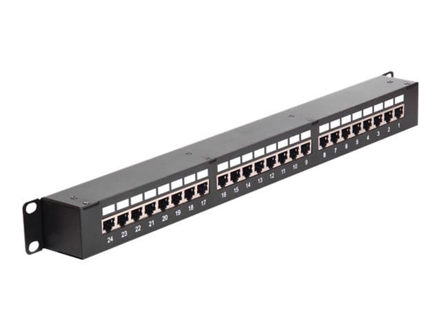 DeLOCK 43295, Cat6, Musta, Telinekiinnitys, 1U, 44 mm, 44 mm