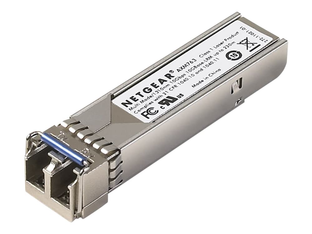 NETGEAR ProSafe AXM763 - SFP+ transceiver modul - 10 GigE - 10GBase-LRM - LC multimodus - op til 260 m - NETGEAR M4300-28G-PoE+ -laitteelle