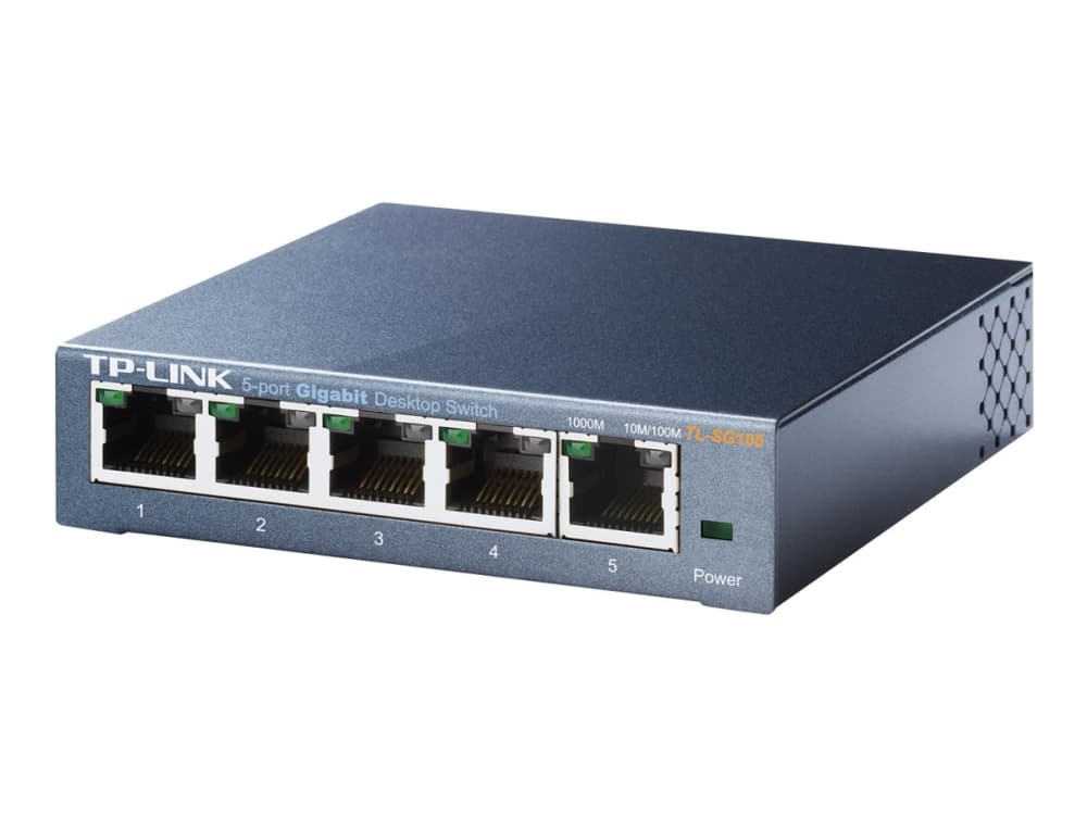 TP-Link TL-SG105, Hallitsematon, L2, Gigabit Ethernet (10/100/1000), Täysin kaksipuolinen, Seinäkiinnitteinen