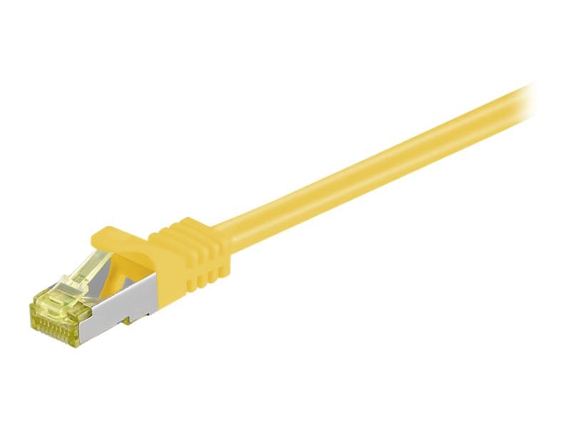 goobay - Patchkabel - RJ-45 (han) til RJ-45 (han) - 2 m - SFTP, PiMF - CAT 7 - halogenfri, formet, knastfri - gul