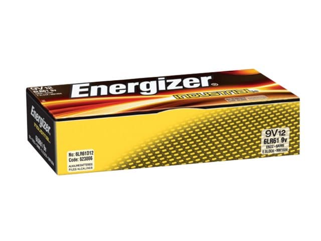 Energizer Industrial EN22 - Paristot 12 x 9V - Alkalisk - 625 mAh - Yhdistynyt kuningaskunta