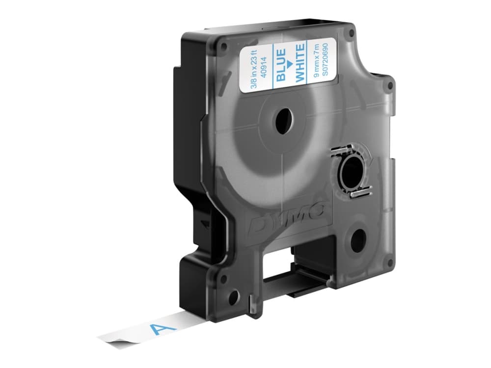 DYMO D1 - vakiopolyesteritarrat - Sininen valkoisella -9mm x 7m, Sininen valkoisella, Polyesteri, Belgia, -18 - 90 °C, DYMO, LabelManager, LabelWriter 450 DUO