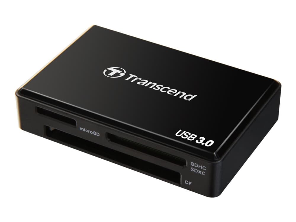 Transcend Multi-Card Reader RDF8 - Kortinlukija (MS, CF, SDHC, MS Micro, microSDHC, SDXC, SDHC UHS-I, SDXC UHS-I, MS XC) - USB 3.0