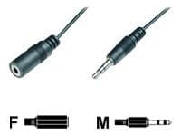M-CAB - Audiojatkojohto - stereo miniliitin naaras stereo miniliitin uros - 3 m