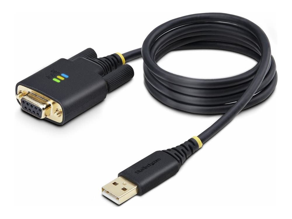 StarTech.com 1P3FFCNB-USB-SERIAL, musta, 1 m, USB A-tyyppi, DB-9, Uros, Uros