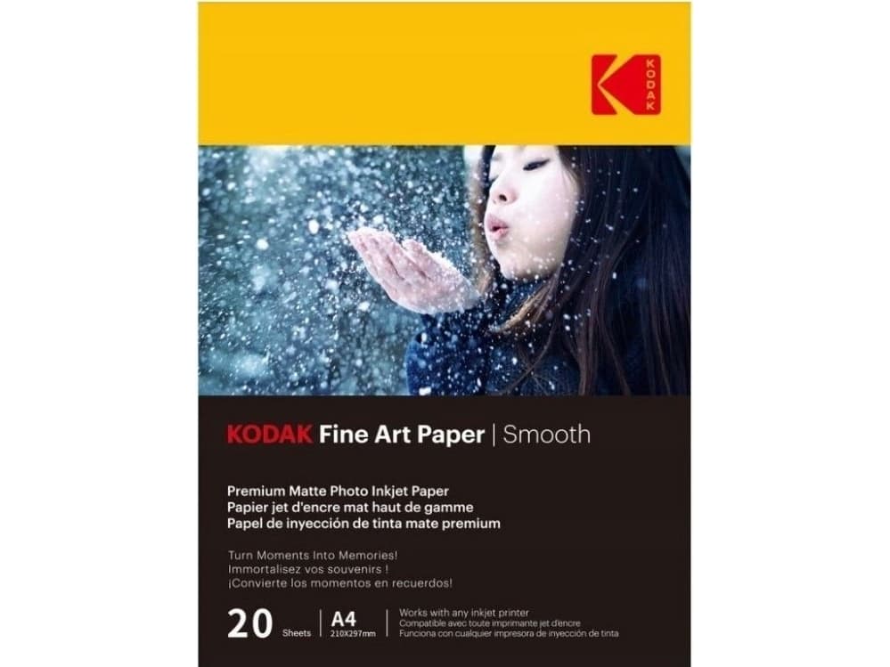 Kodak valokuvapaperi Kodak Premium FineArt Smooth 20 kpl A4 21x30cm / CAT 9891-092