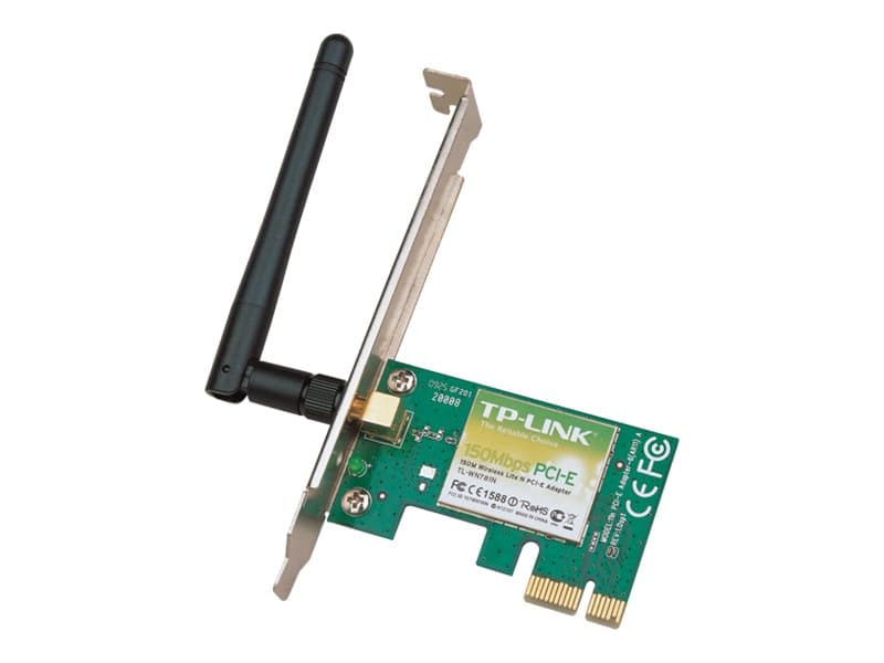 TP-Link TL-WN781ND, Sisäinen, Langaton, PCI Express, WLAN, 150 Mbit/s, Vihreä