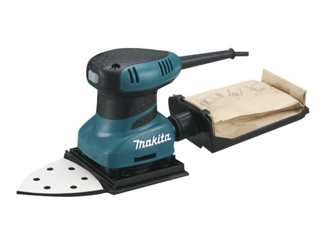 Makita BO4565K, Epäkeskohiomakone, Velcro, Musta, Turkoosi, 14000 OPM, 1,5 mm, 0,75 mm