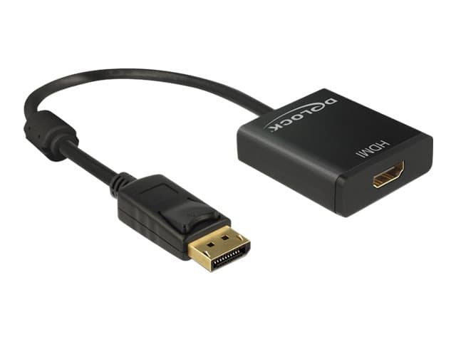 Delock Adapter Displayport 1.2 uros &gt HDMI naaras 4K Aktiivinen - Videomuuntaja - Parade PS171 - DisplayPort - HDMI - lajittelu - detailsalg
