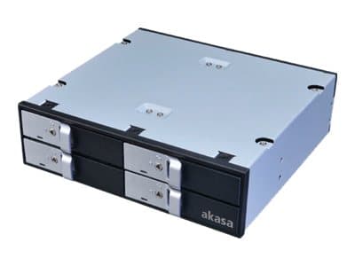 Akasa AK-IEN-02, 2.5, SATA, Musta, Muovi, Ruostumaton teräs, 6 Gbit/s, 148 mm