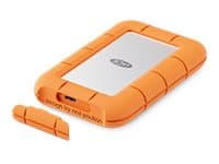 LaCie STMF2000400, 2 TB, USB Type-C, USB 3.2 Gen 2x2, 2000 MB/s, 40 Gbit/s, Harmaa, Oranssi