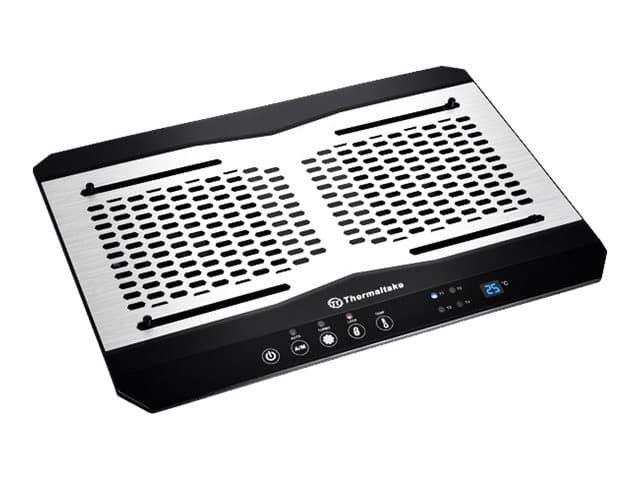 Thermaltake Massive TM - Kannettavan tietokoneen tuuletin - 2-porttisella USB-keskittimellä - 120 mm - musta