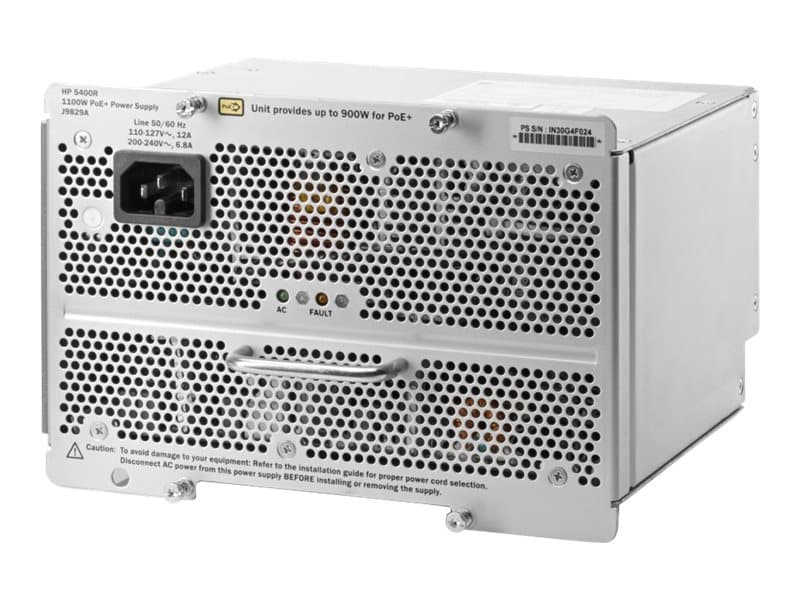 HPE Aruba - Virtalähde (pistokemoduuli) - 1100 wattia - Eurooppa - HPE Aruba 5406R, 5406R 8-porttinen, 5412R, 5412R 92:lle