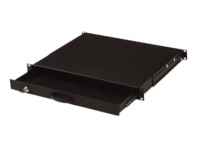 DIGITUS Professional Line DN-19 KEY-1U-SW - Tastaturskuffe - lajitelma, RAL 9005 - 1U - 19 - P/N: DN-19 16U-6/6-EC, DN-19 22U-6/6-EC, DN-19 47U-6/8, DN-19 SRV-47U-8-SW-G varten