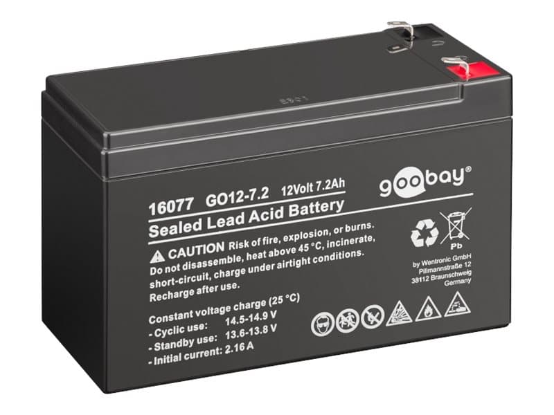 goobay GO12-7.2 - Akku - Lyijyakku - 7,2 Ah