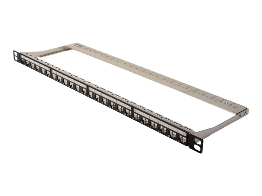 Digitus DN-91422, Cat6a, Telinekiinnitys, 0.5U, Musta, SPCC, -20 - 70 °C