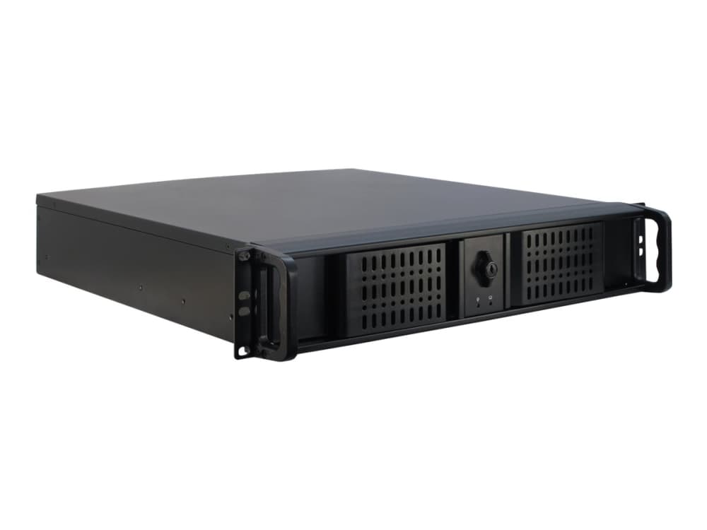 Inter-Tech 2U-2098-SK, Teline, Palvelin, Musta, mikro ATX, Mini-ITX, Terästä, 2U