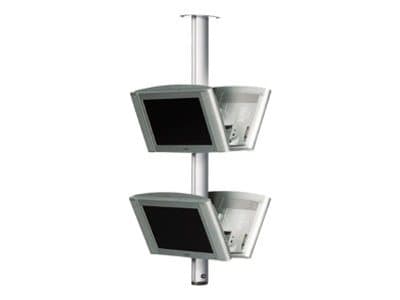 SMS Flatscreen CL ST400 - Asennussarja (kattoasennukseen) - Näytön kiinnitys ja kierto - 2 LCD-näytölle - musta, alumiini - kattoasennettava