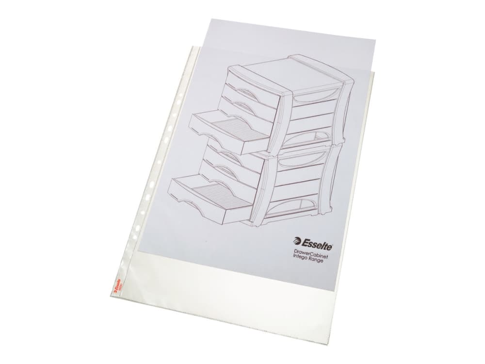 Plastlommer A3 Esselte Premium 0,08 mm højformat præg - (50 stk.)