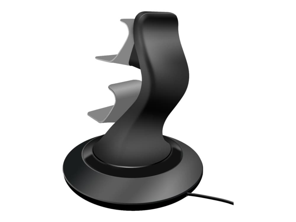 SPEEDLINK SL-4511-BK TWINDOCK - Latausteline + verkkovirtasovitin - 2 lähtöliitäntää - musta - Sony PlayStation 4:lle