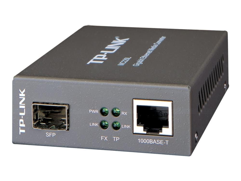TP-Link MC220L(UN), 1000 Mbit/s, IEEE 802.3ab, IEEE 802.3x, IEEE 802.3z, Gigabitti Ethernet, 10,100,1000 Mbit/s, Täysi, Puolikas, Cat5, Cat5e, Cat6