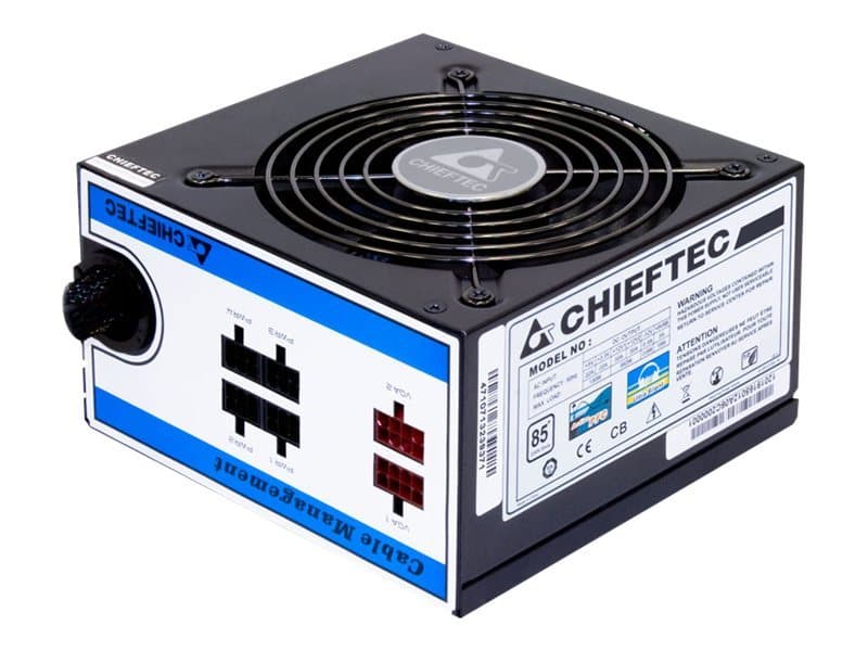 Chieftec A-80 Series CTG-550C - Strømforsyning (sisäinen) - ATX12V 2.3/ EPS12V - AC 230 V - 550 Watt - aktiv PFC - aktiivinen PFC